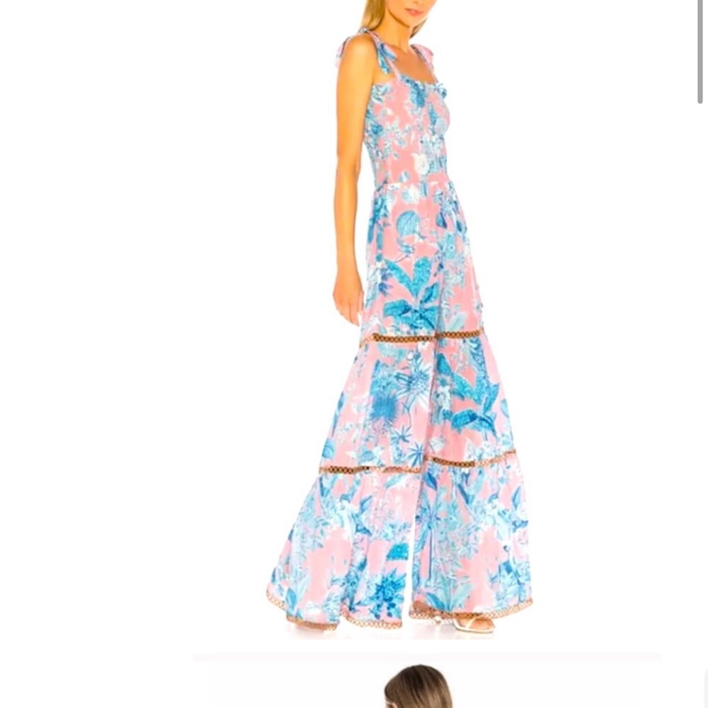 Gorgeous Hemant & Nandita Millim Jumpsuit Size XS Pink/Blue Worn Once- Like New